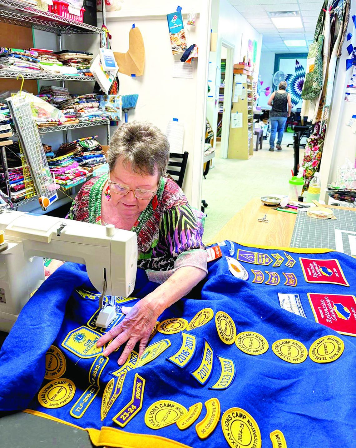 COLORADO COUNTY SEWING LAB HELPS LIONS