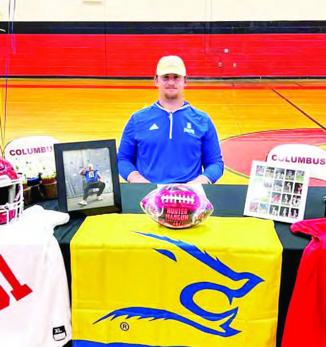 Columbus football standouts sign collegiate letters