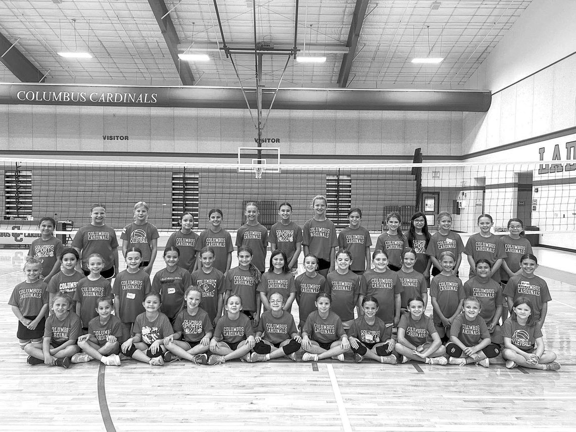 COLUMBUS HOSTS VOLLEYBALL CAMP