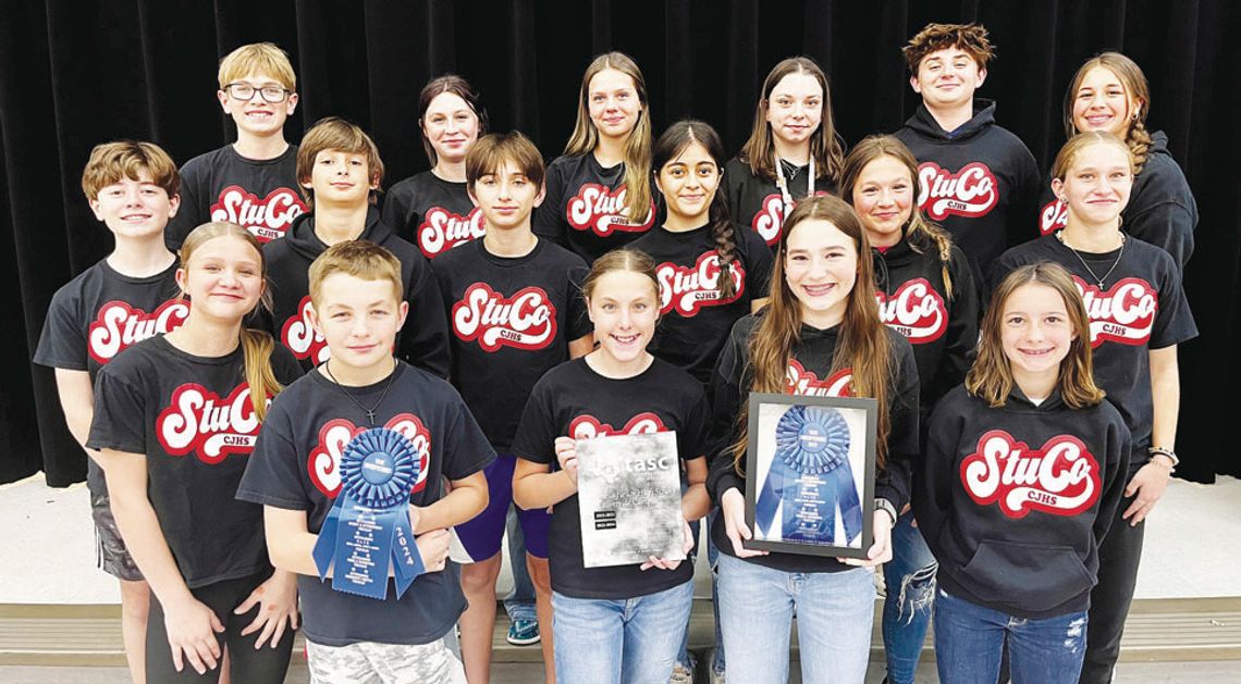 Columbus Junior High Student Council Earns Statewide Recognition