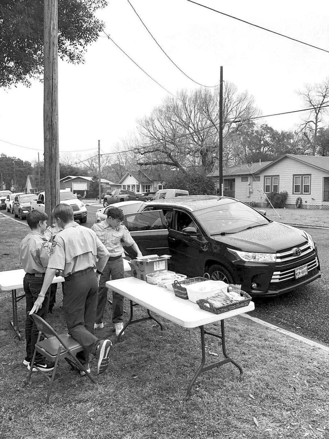 COLUMBUS LIONS BOY SCOUTS BURGER DRIVE A HUGE SUCCESS