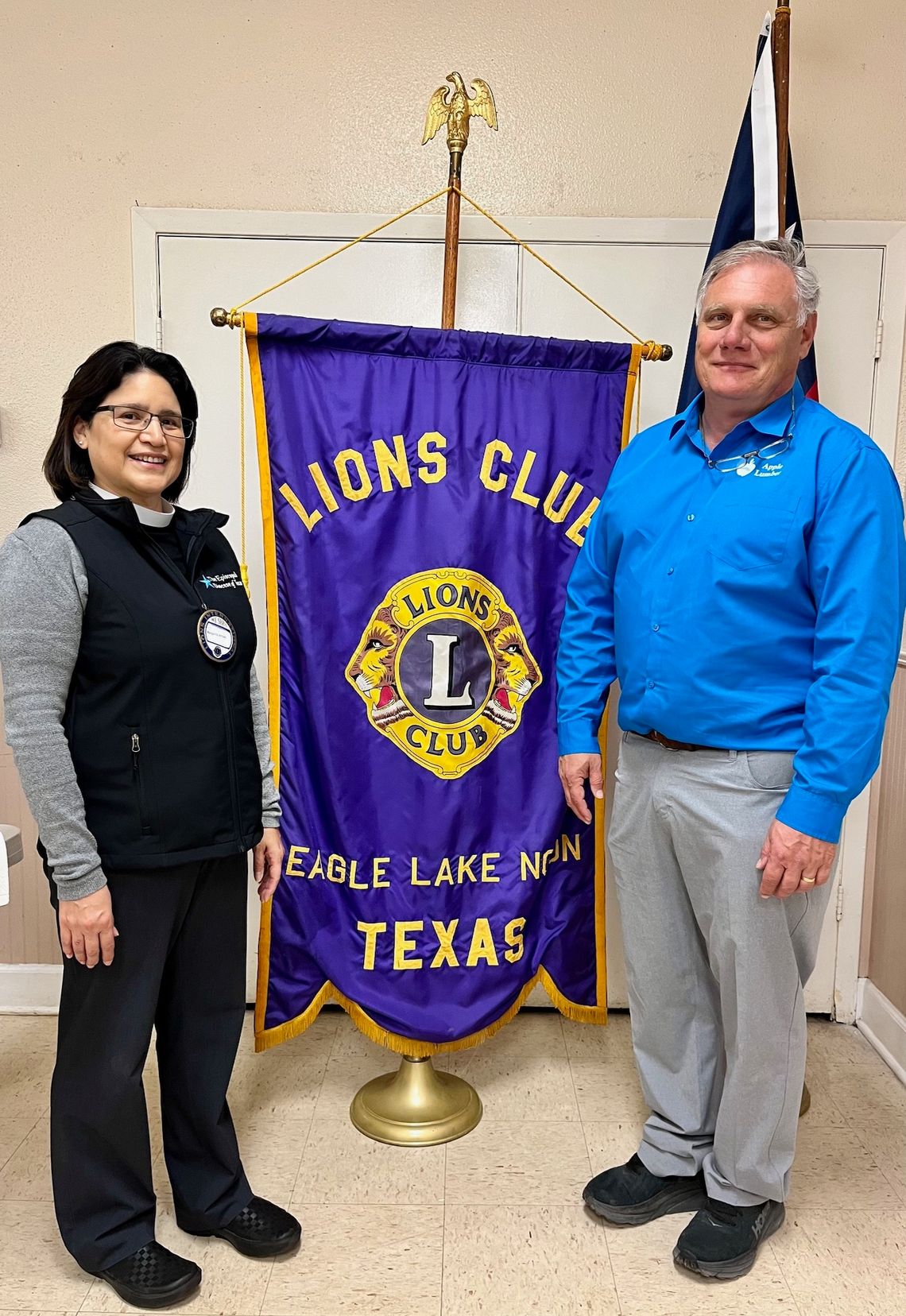 EAGLE LAKE NOON LIONS HOST BUSINESS OWNER OF NEW LOCATION