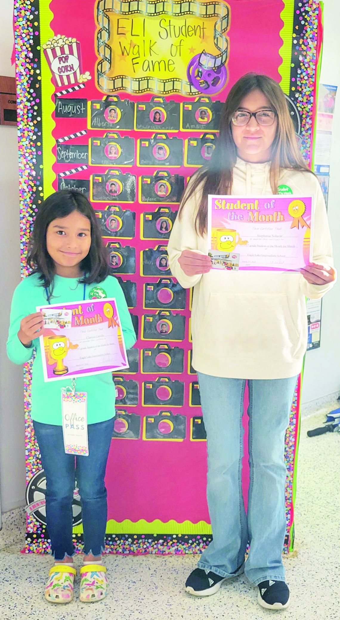 ELIS SELECTS STUDENTS OF THE MONTH