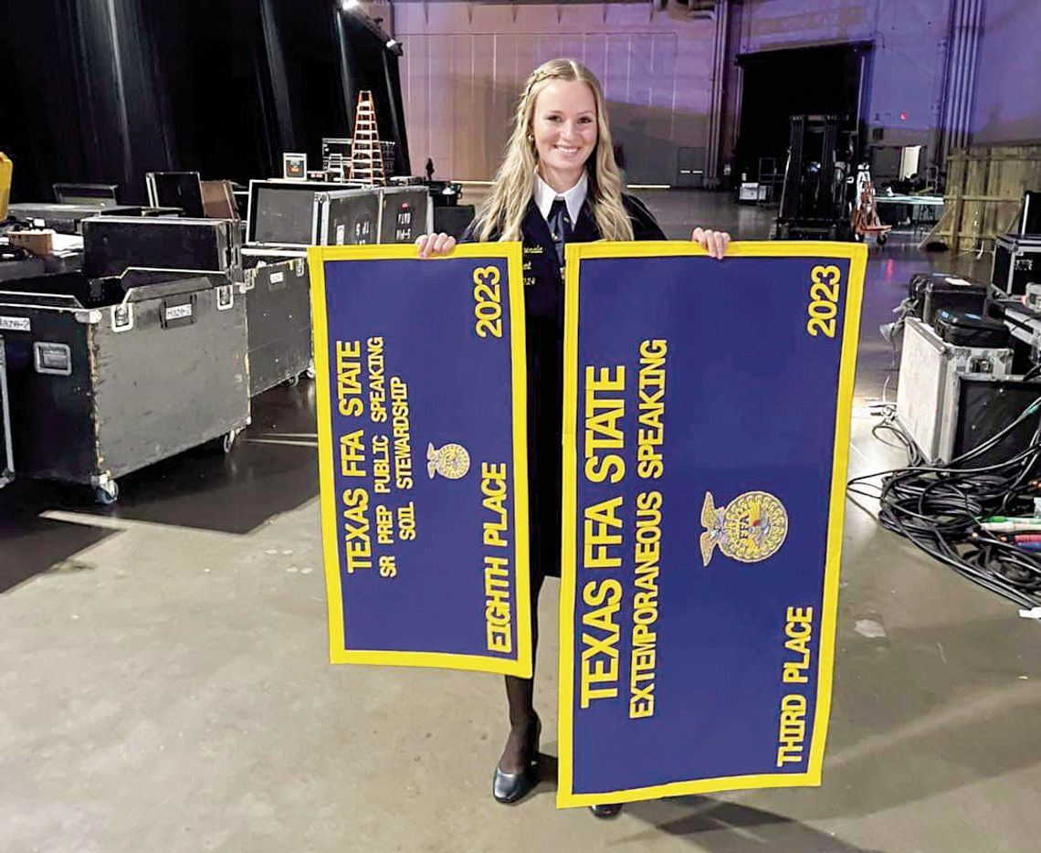 Fitzgerald places top 10 at Texas FFA competitions