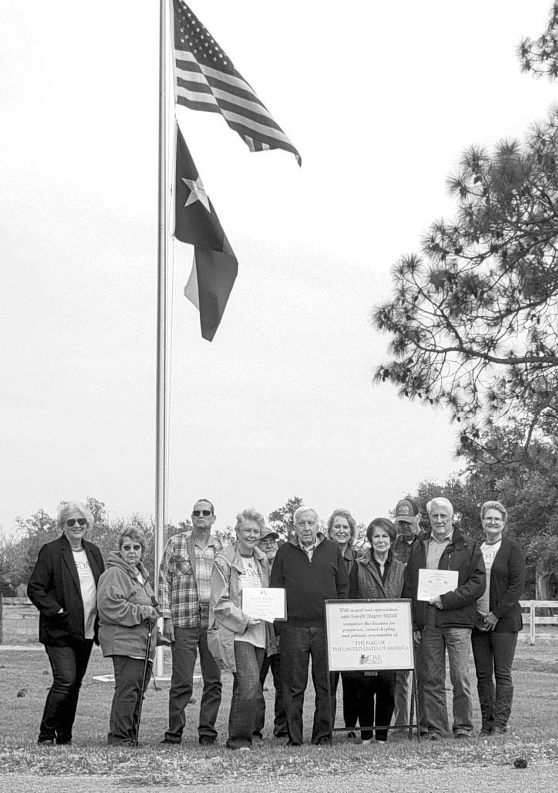 FLAG DISPLAY OF THE MONTH CHOSEN