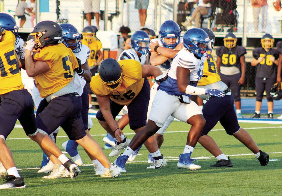 Football is back in Colorado County as teams scrimmage