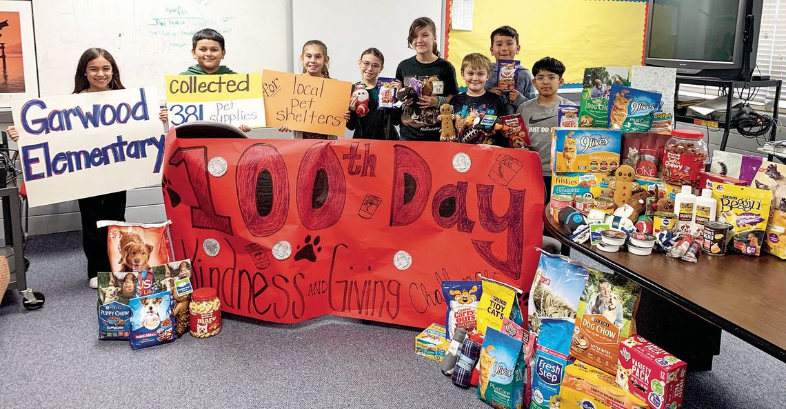 Garwood Elementary celebrates 100th day with kindness