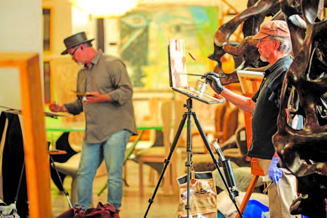 La Grange artist competes in National Plein Air Competition in Round Top