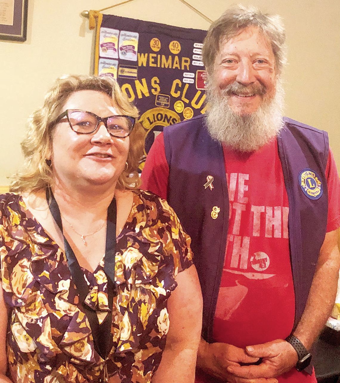 LACOURSE VISITS LIONS