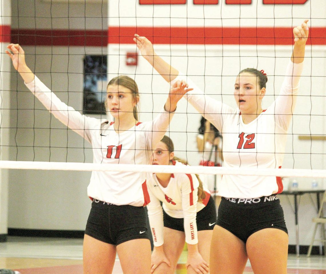 Lady Cards volleyball 9-0 in district