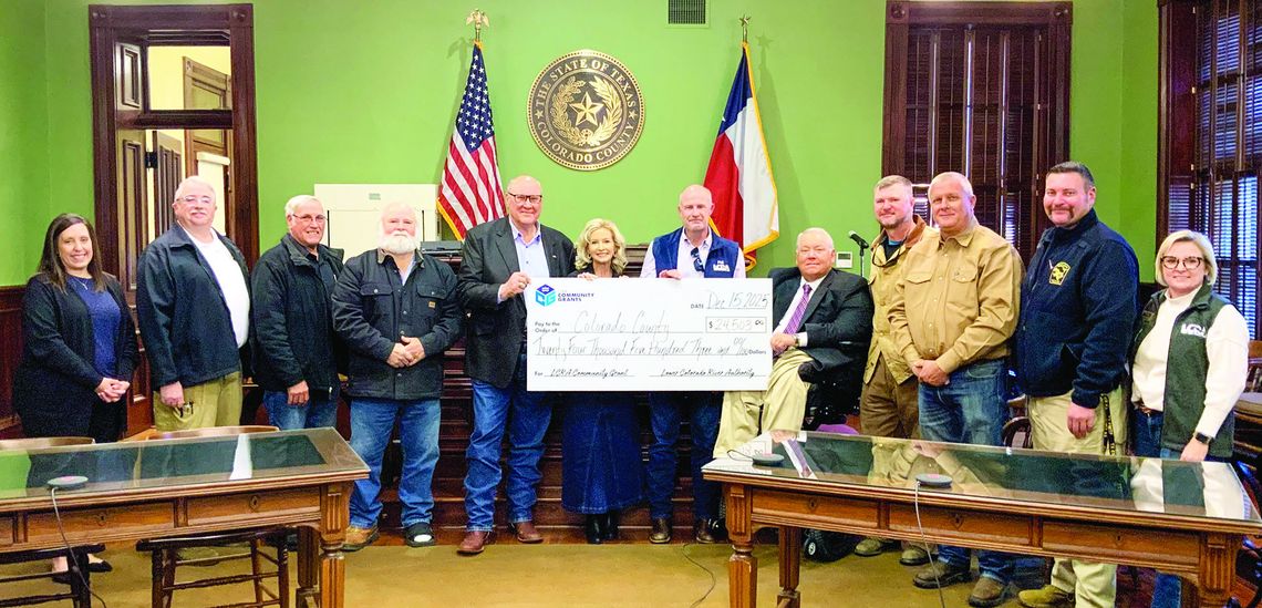 LCRA awards $24,503 grant for renovations to new Colorado County Emergency Operations Center