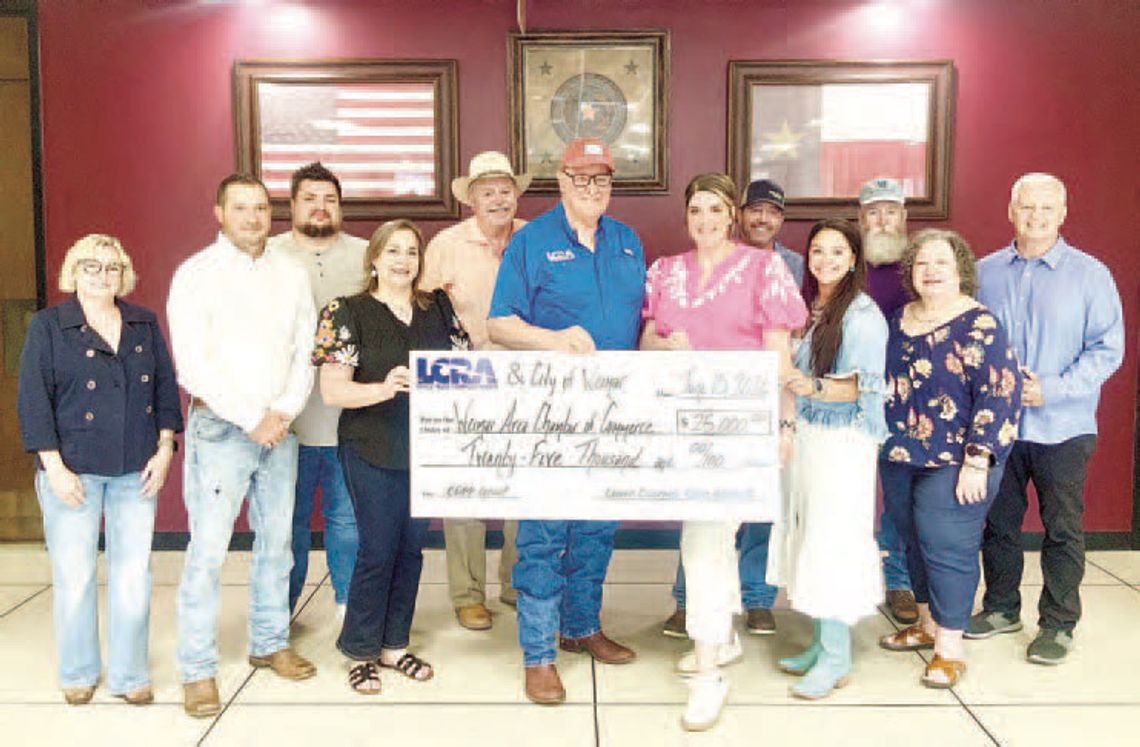 LCRA, Weimar award $25k to Weimar Area Chamber of Commerce for digital community sign