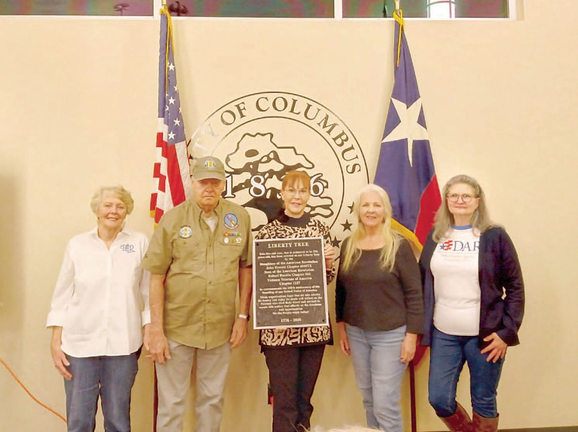 LIBERTY TREE PLAQUE APPROVED