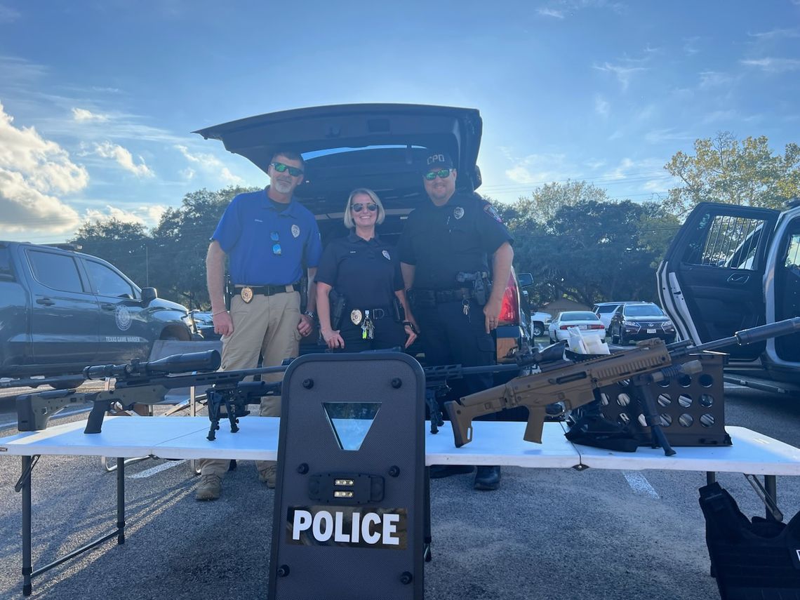 Pictured are members of the Columbus Police Department. From left they are Chief Milton “Skip” Edman, Captain Wendy Alley and Lt. Kevin Daniel. Citizen | Trenton Whiting