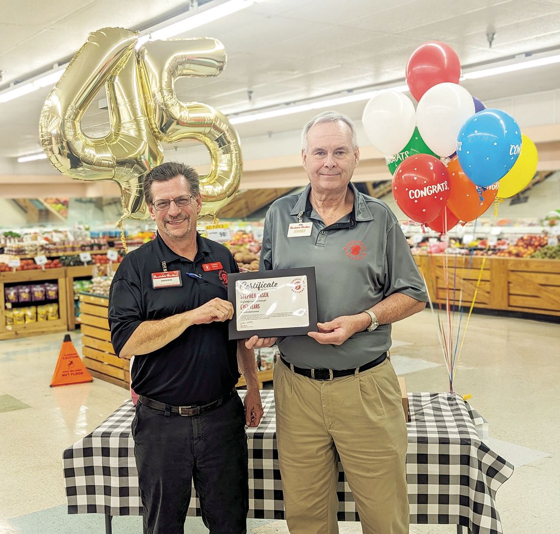 Longtime local worker hits 45 years