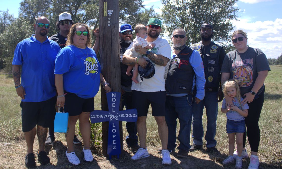 Noel Lopez celebrated by family members