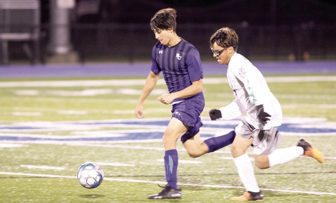 RAIDERS FOLLOW DISTRICT WIN WITH GONZALES HAT TRICK IN LOSS