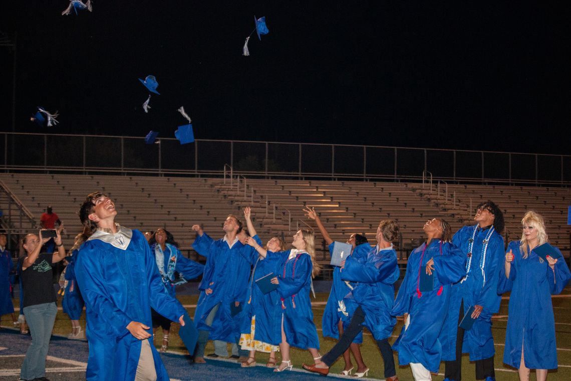 Rice High School graduates cross the finish line