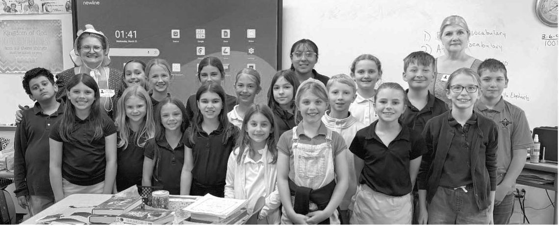 SAS fourth graders take a peek into the past