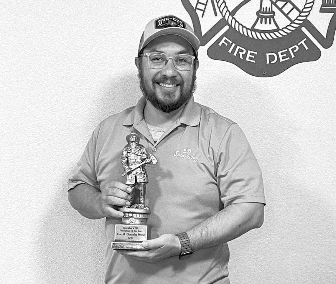 SHERIDAN VFD NAMES FIREFIGHTER OF THE YEAR