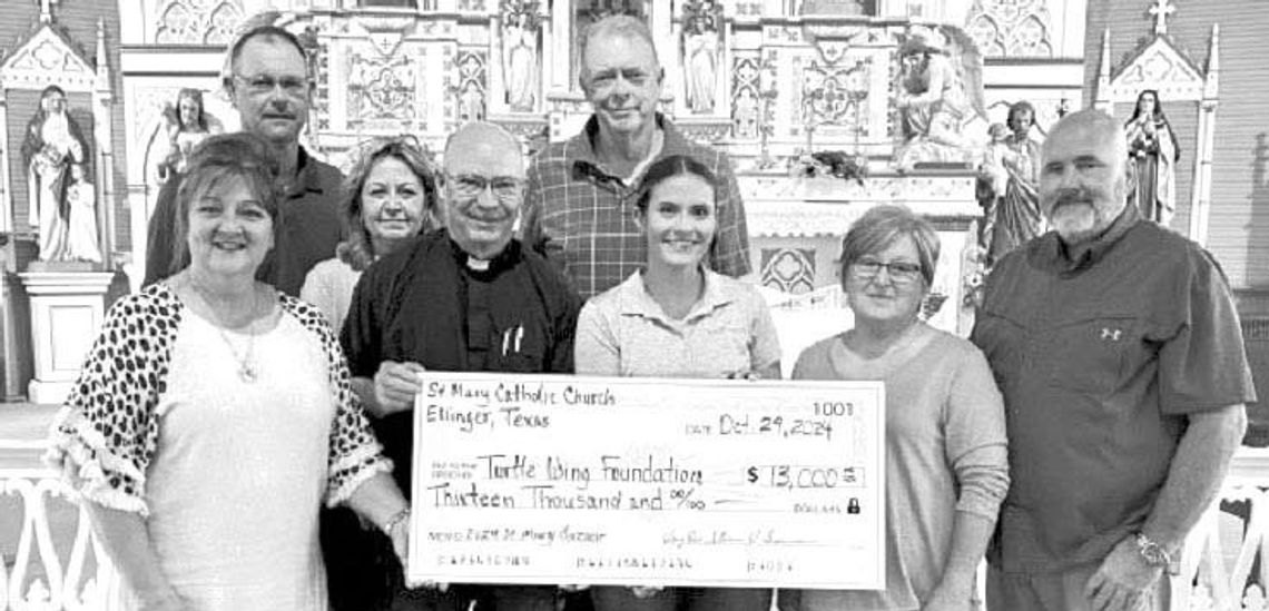 St. Mary’s donates $13K to Turtle Wing