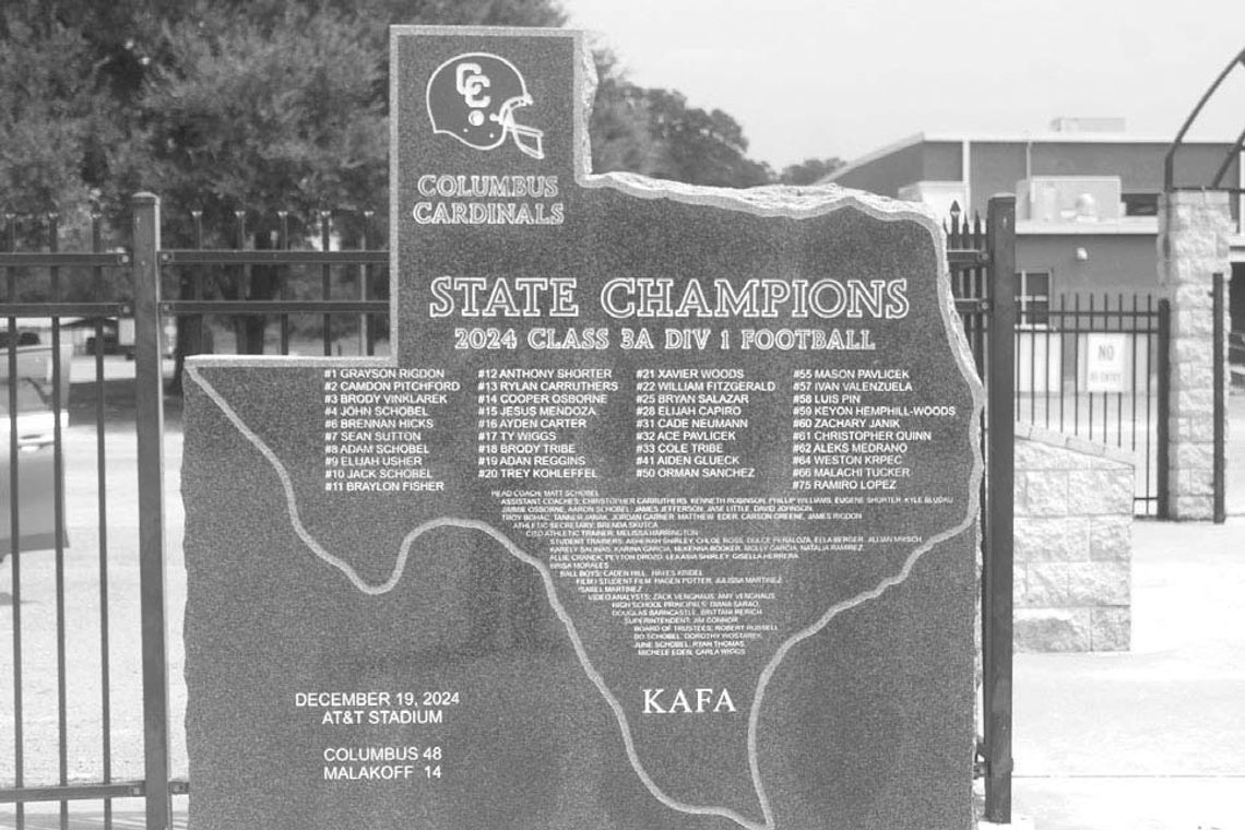 STATE CHAMPION CARDINALS IMMORTALIZED