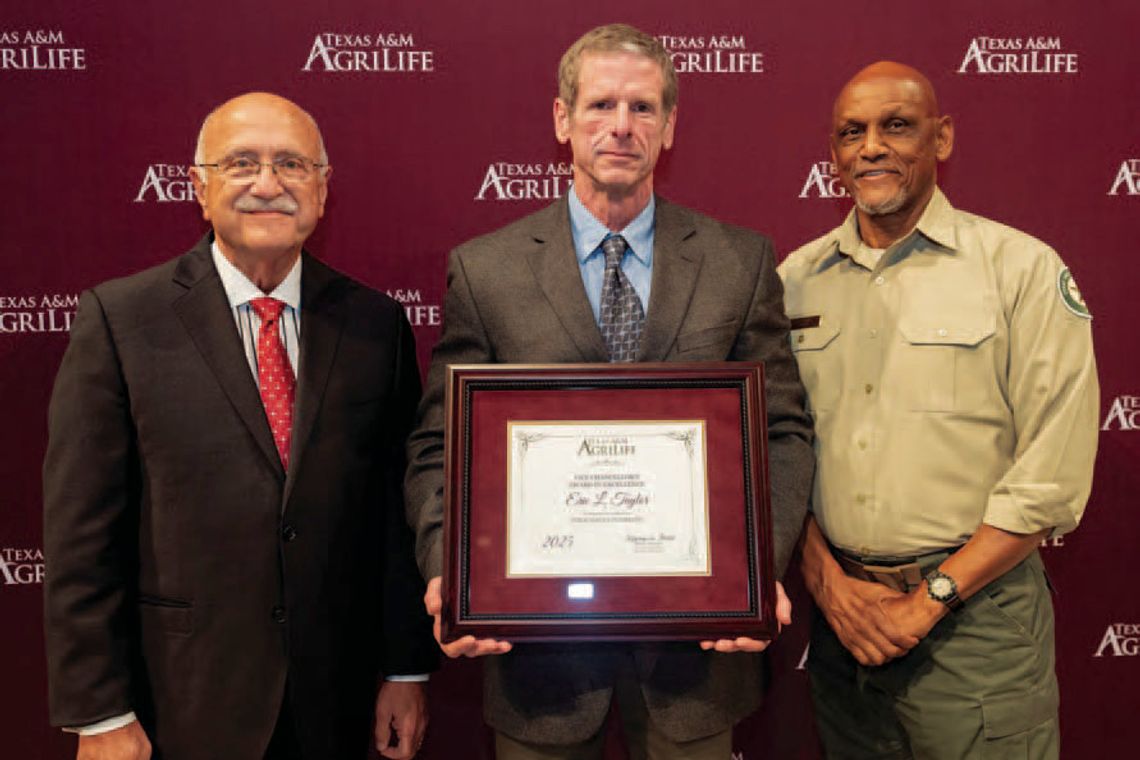 Taylor awarded Texas A&M Vice Chancellor’s Award in Excellence for Public Service in Forestry