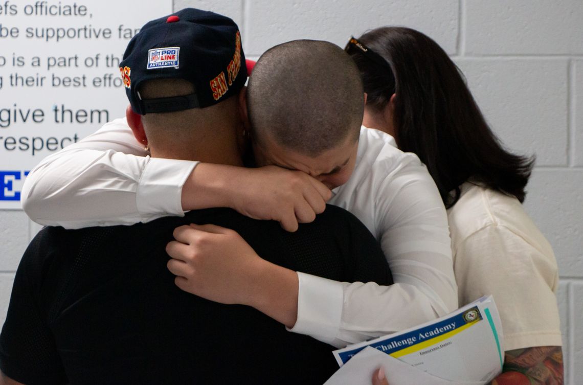 Tearful goodbyes mark Day Zero at Texas ChalleNGe Academy Tearful goodbyes mark Day Zero at Texas ChalleNGe Academy