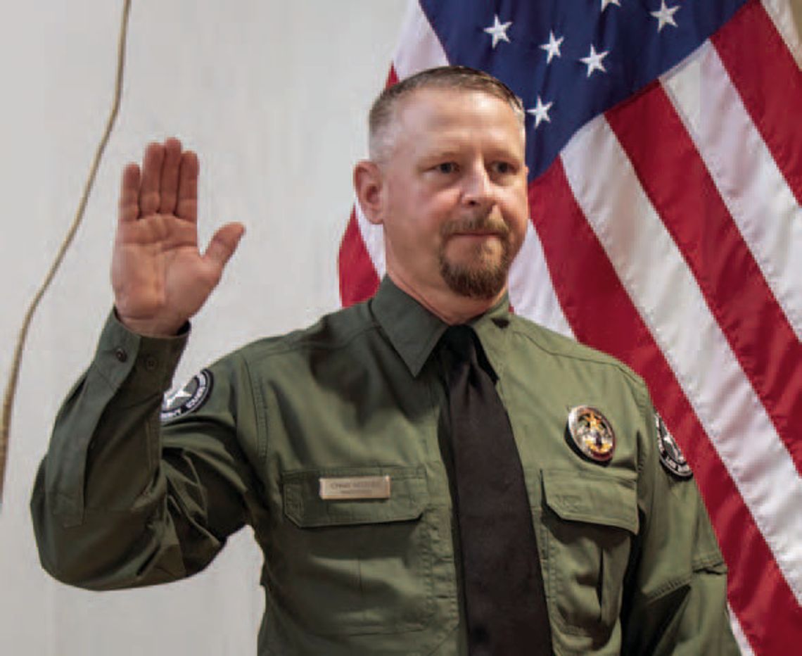 Texas A&M Forest Service pins new law enforcement investigator Texas A&M Forest Service pins new law enforcement investigator
