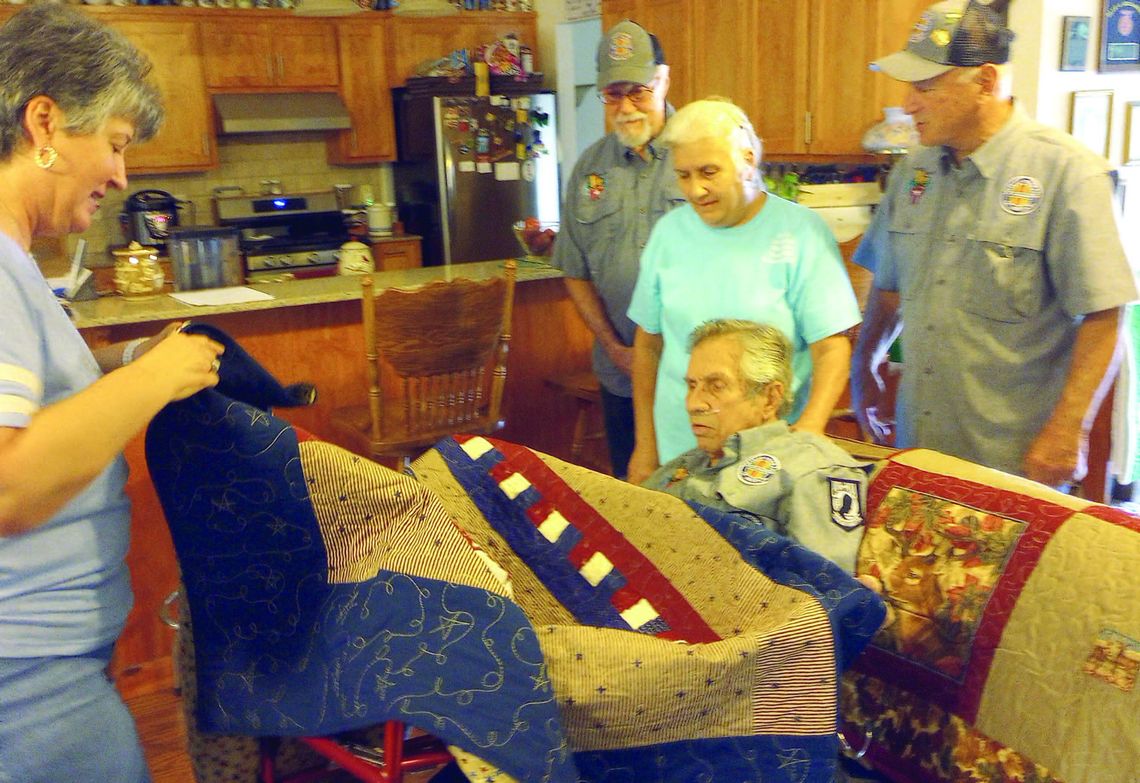 URBAN PRESENTED WITH QUILT OF VALOR