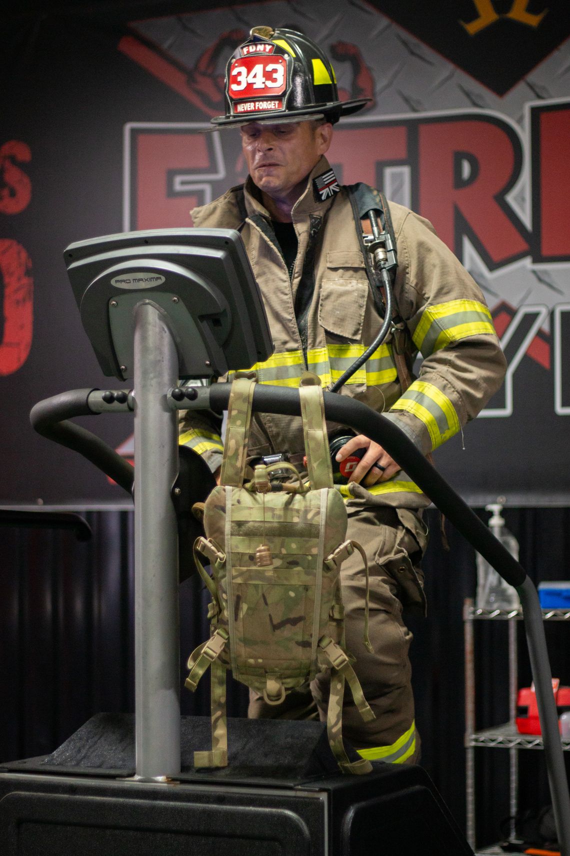 Visiting firefighter climbs 110 flights to honor 9/11 fallen brethren