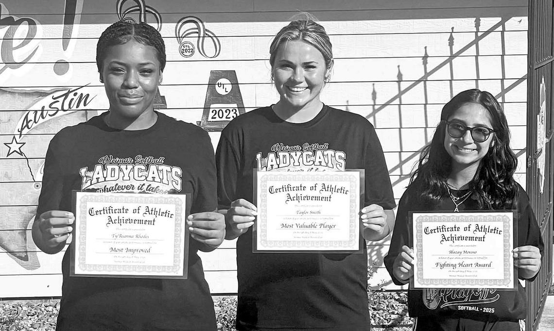 WEIMAR BOOSTERS HONOR THREE