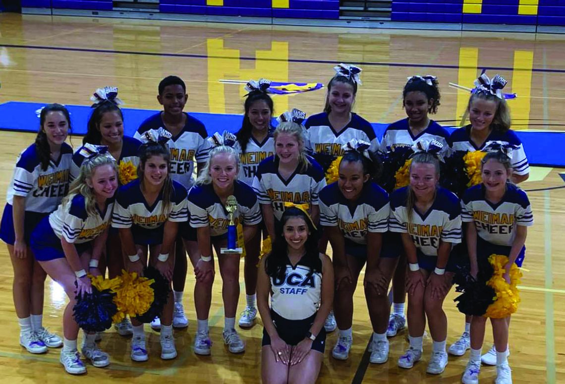 Weimar cheerleaders get early start on season