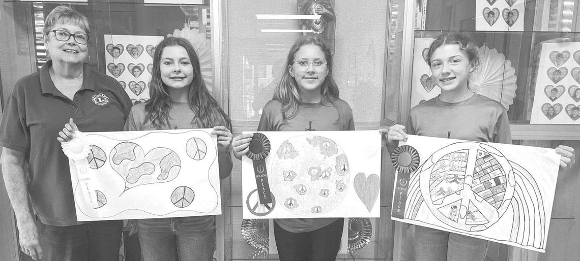 WEIMAR ENCORE LIONS PICK PEACE POSTER WINNERS