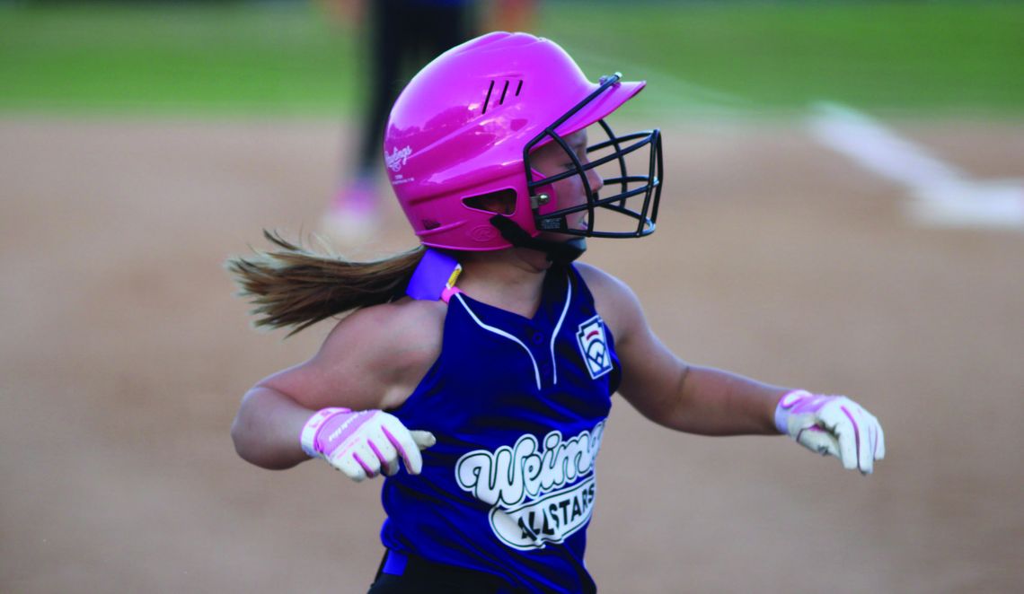 Weimar girls’ Little Leaguers win against Rice All-Stars