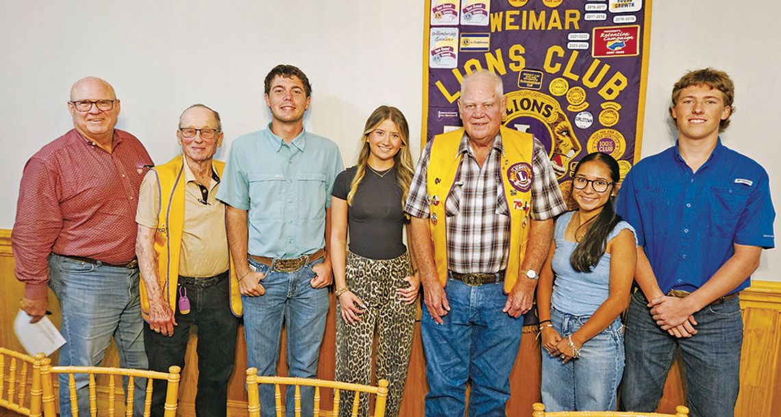 WEIMAR LIONS CLUB SCHOLARSHIPS WEIMAR LIONS CLUB SCHOLARSHIPS