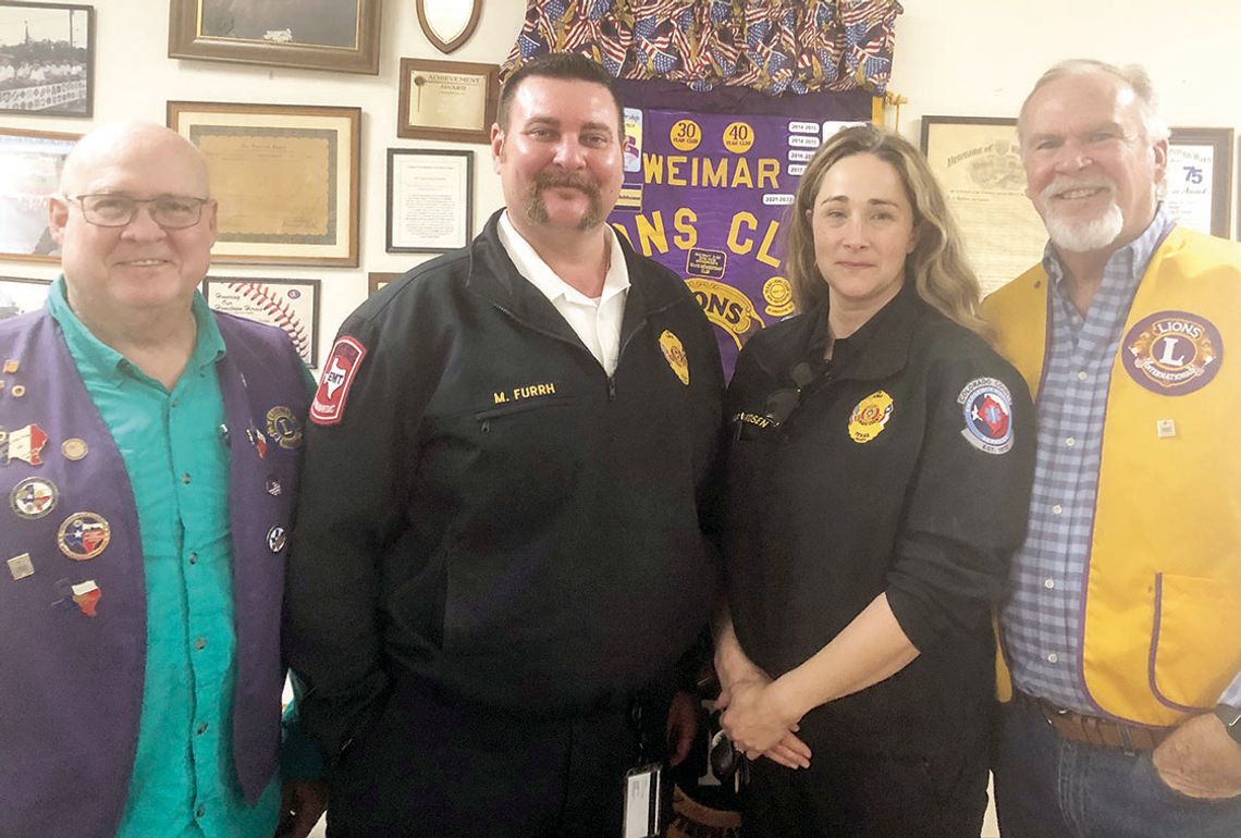 WEIMAR LIONS CLUBS HAVE ACTIVE WEEK BEFORE CHRISTMAS