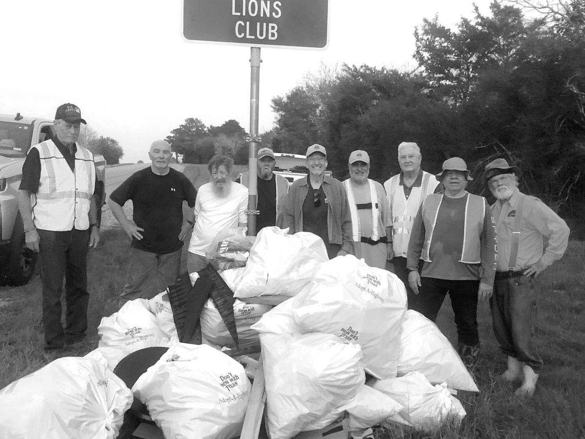 WEIMAR LIONS ROADSIDE CLEANUP