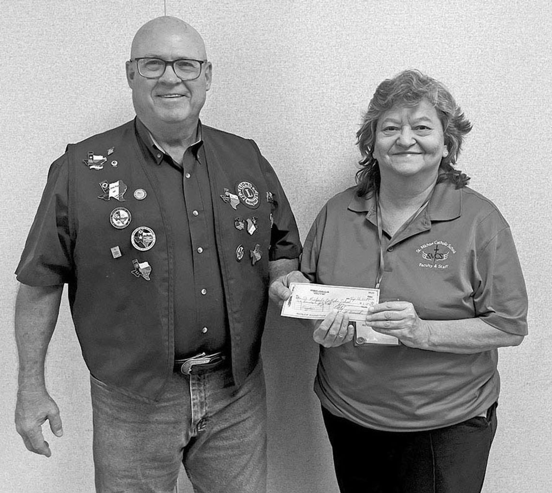 WEIMAR LIONS SUPPORTING ST. MICHAEL’S WEIMAR LIONS SUPPORTING ST. MICHAEL’S