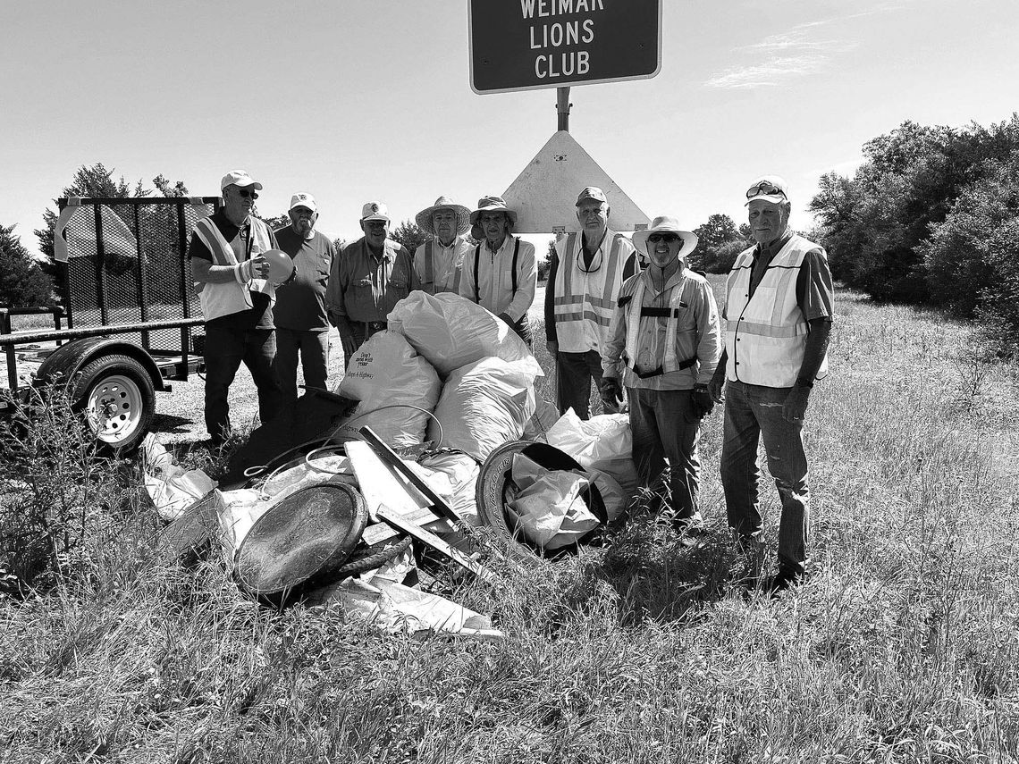 WEIMAR LIONS TAKE PART IN KEEP TEXAS BEAUTIFUL CAMPAIGN