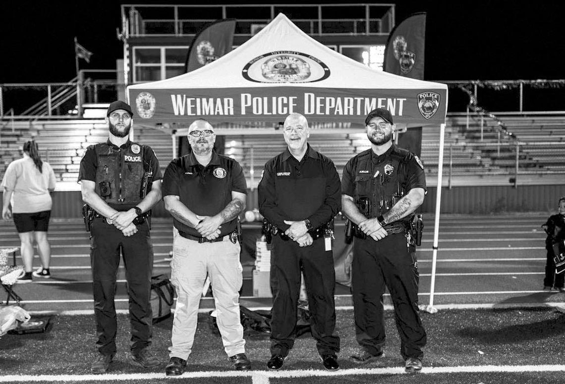 Weimar PD take over ‘Trick or Treat Around the Track’