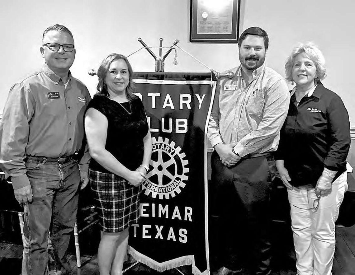 WEIMAR ROTARY INSTALLS OFFICERS