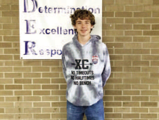 The Raider of the Week for the week of Jan. 25 is Luke Engelbrecht. His parents are Darrel and Joy Engelbrecht. Luke is a freshman this year. While in high school, Luke participates in soccer, football and cross country. His favorite class is art with Coa