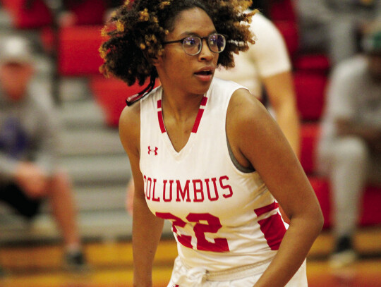 Jasmine Lockett provides strong handling ability as one of the Lady Cards’ guards off the bench.