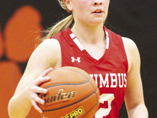 Karlee Mathis led the Lady Cards to a tight win over Crystal City in round two of the playoffs.