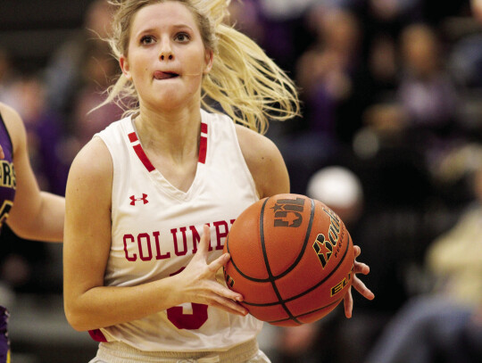 Bailey Gustus had an impactful 15 points as the second-leading scorer against Aransas Pass.