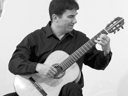 Community members came out Thursday evening on March 23 to enjoy art and classical guitar music by Peter Fletcher at the Live Oak Art Center. Some of Fletcher’s musical selections included Prelude and Allegro by Santiago de Murcia, Chaconne (from solo V