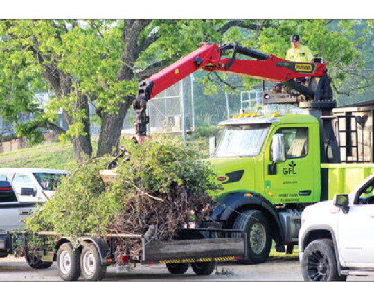 Residents throughout the county took part in helping to Keep Texas Beautiful on April 1. The Trash-Offs took place in Columbus, Eagle Lake, and Weimar. Visit page 5 to see what the Weimar Lions Club did to help Keep Texas Beautiful. Above, Eagle Lake part