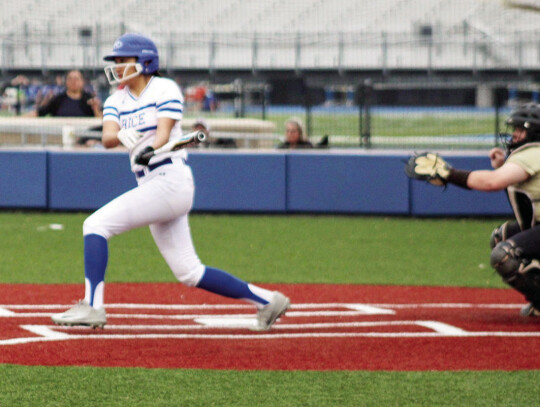 Lady Raider Kimberly Hernandez at bat.