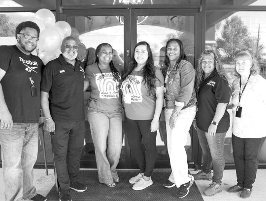 FAYS Family Support Specialist LaDell Wilson (left), FAYS Executive Director Dan Poré, Lil’ Einstein Owner Veronica King, Lil’ Einstein Program Director Erica Cruz, FAYS Program Director Kameka Edwards, FAYS Family Support Specialist Cindy Chester, a